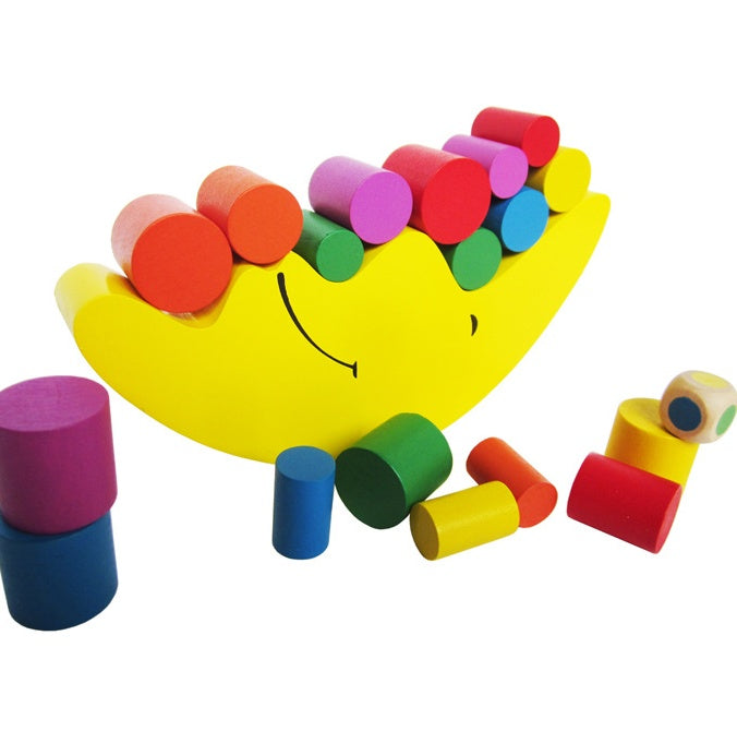 Moon Wooden Balance Toy– Fun Family Game for Kids Ages 2–4