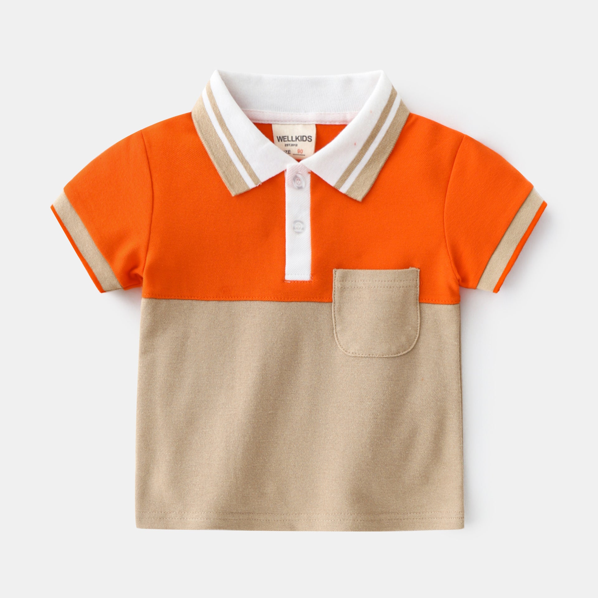 Boys' Plain Cotton Polo Shirt