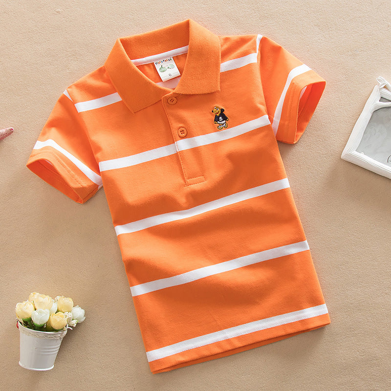 Boys' Striped Polo Shirt