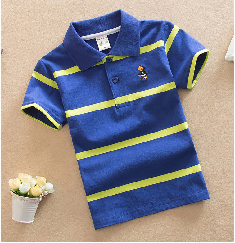 Boys' Striped Polo Shirt