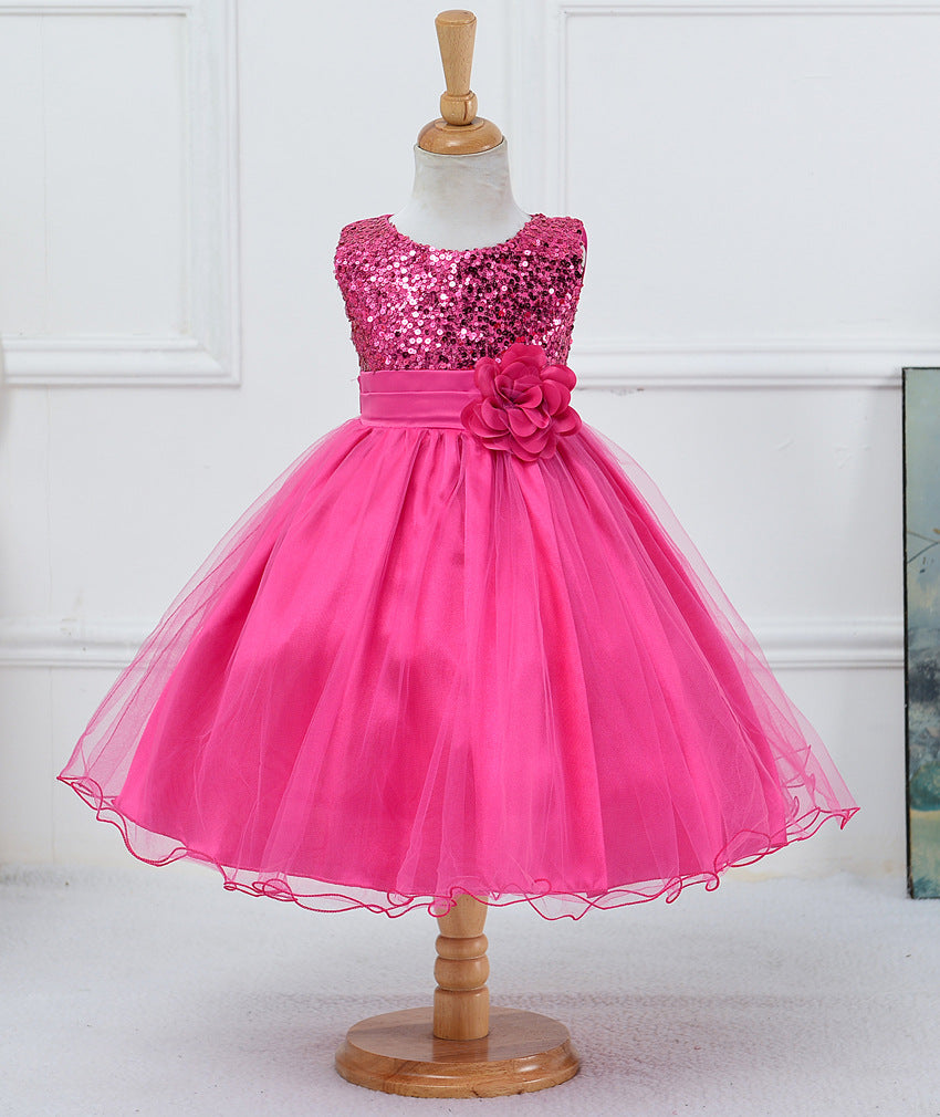 Girls' Sequin Princess Dress