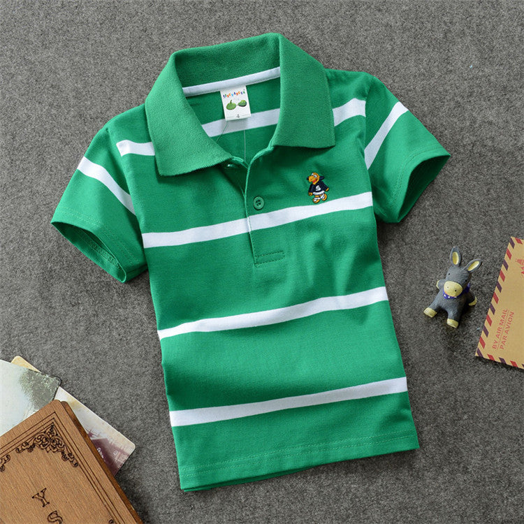 Boys' Striped Polo Shirt
