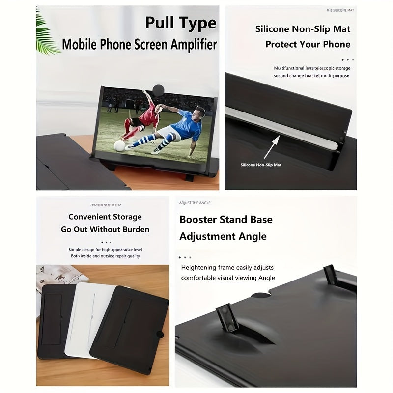 Mobile Phone Screen Amplifier - 3D HD Magnifier Stand
