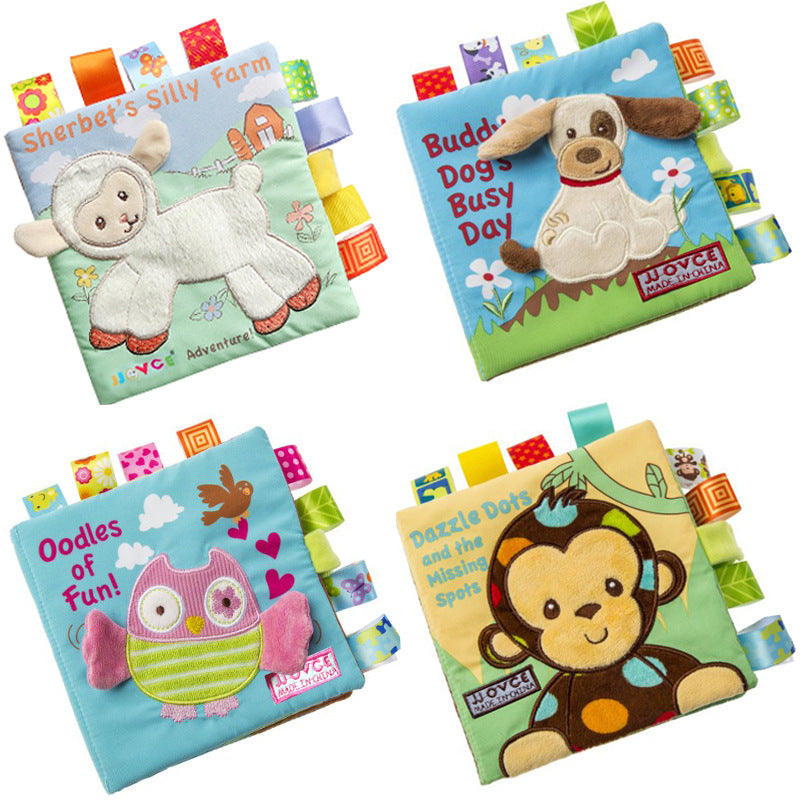 Animal Embroidery Books – Can't Tear, Baby-Safe Cloth Book