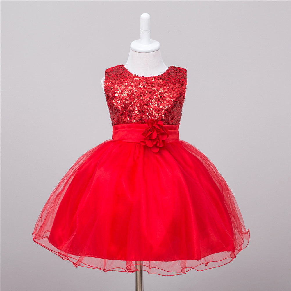 Girls' Sequin Princess Dress
