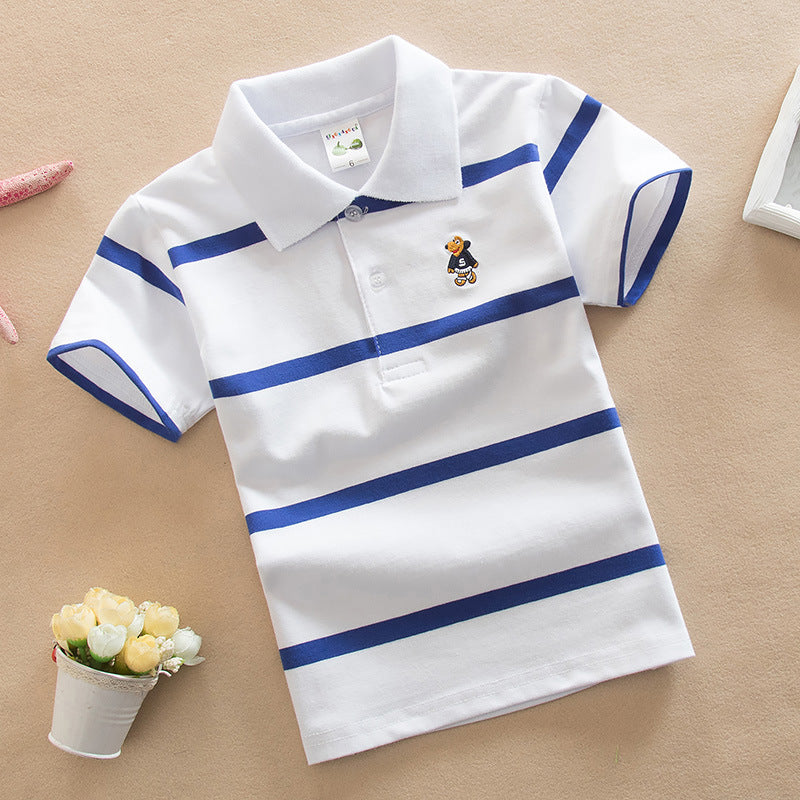Boys' Striped Polo Shirt