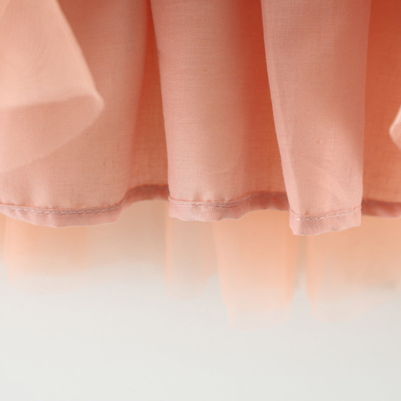 Girls' Cotton Long Sleeve Princess Dress