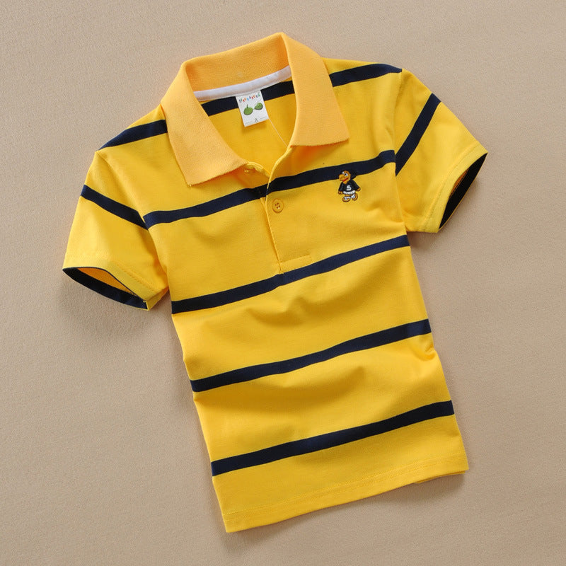 Boys' Striped Polo Shirt