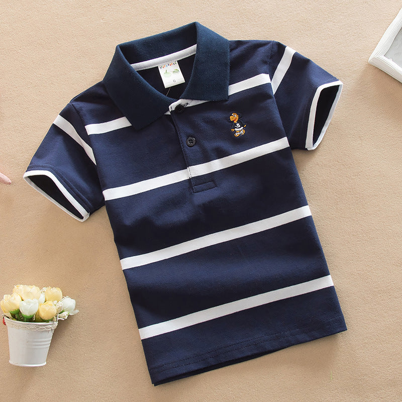 Boys' Striped Polo Shirt