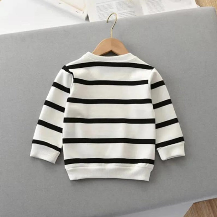 Kids' Striped Long Sleeve Pullover Top