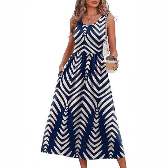 Women's Casual Sleeveless Long Dress