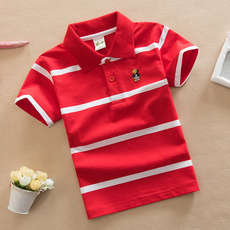 Boys' Striped Polo Shirt