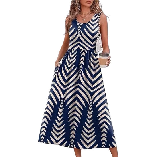 Women's Casual Sleeveless Long Dress