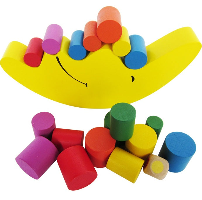 Moon Wooden Balance Toy– Fun Family Game for Kids Ages 2–4
