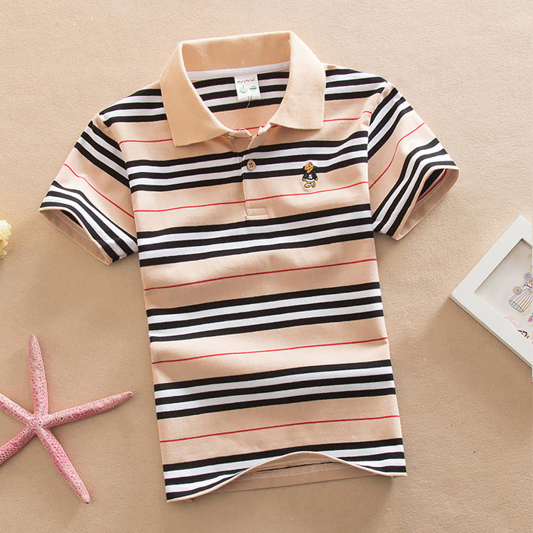 Boys' Striped Polo Shirt