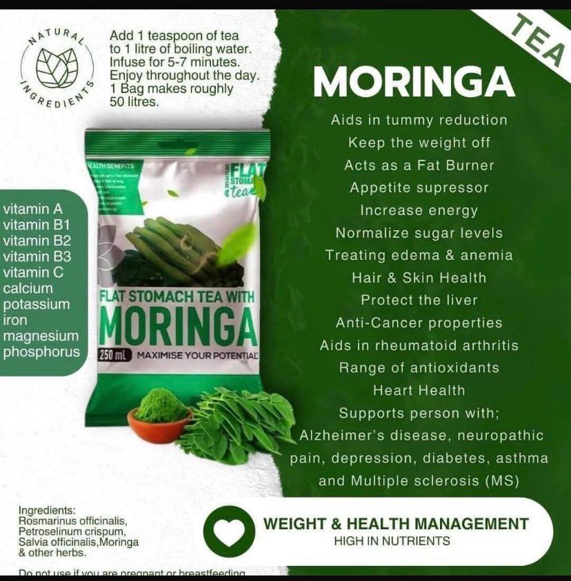 Flat Tummy Tea with Moringa