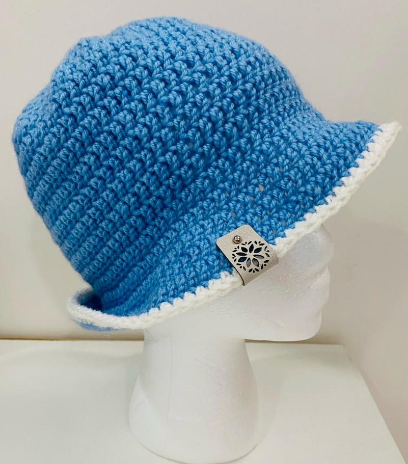 Crocheted Bucket Hat- Summer Sun Hat