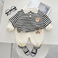 Boys' Striped Shirt & Trousers Set